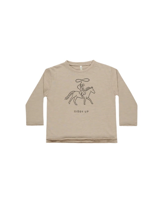 Boys Raw Edge Long Sleeve - Giddy Up