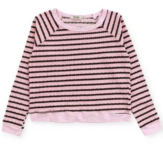 raglan slv crew top
