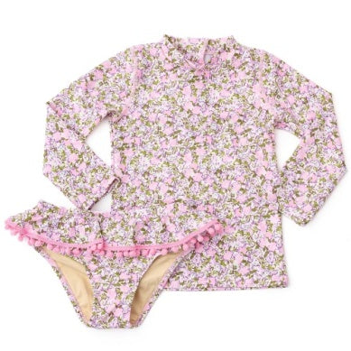 Floral Rashguard Swim Set | 2T - 6