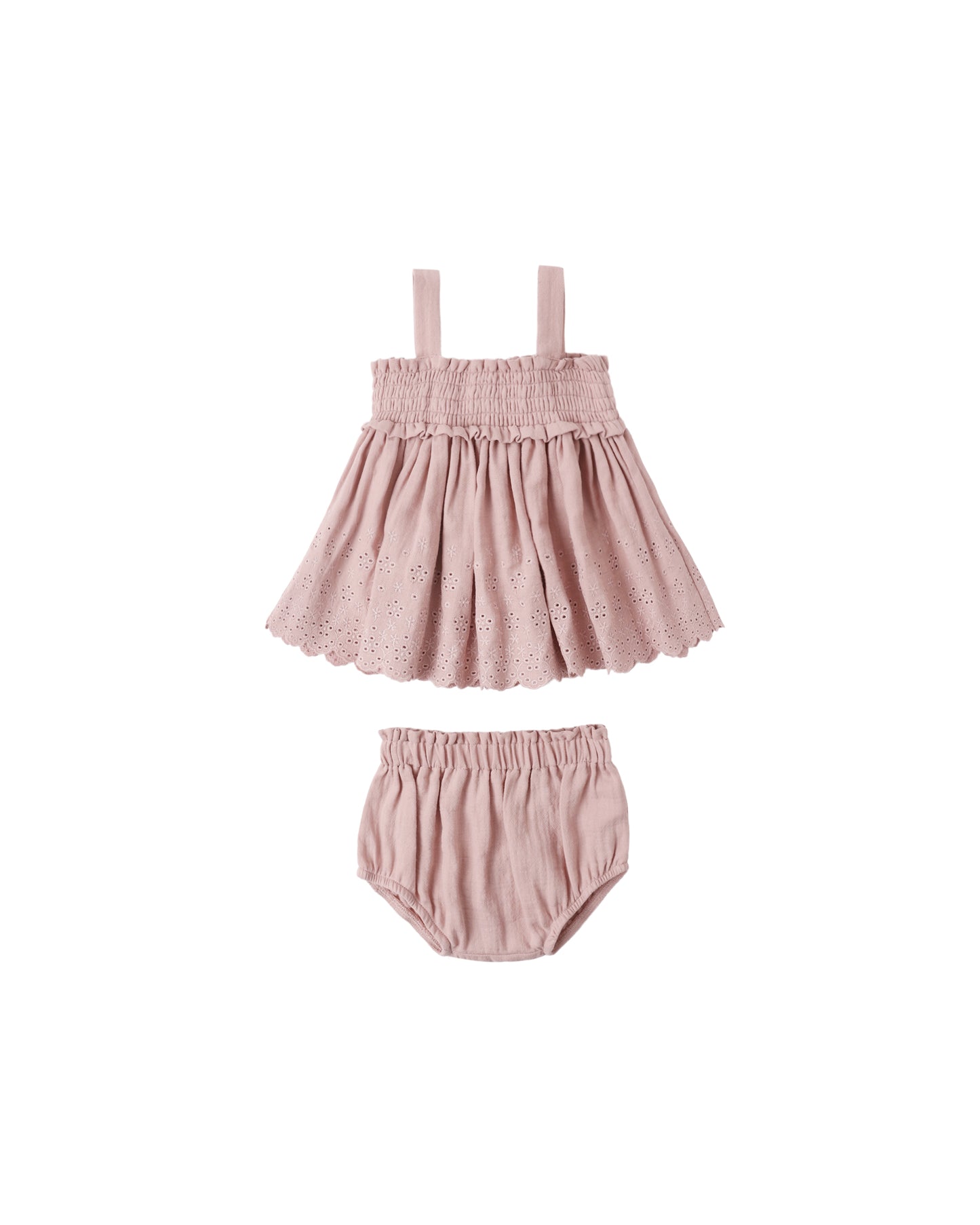 Mae Smocked Top Bloomer Set