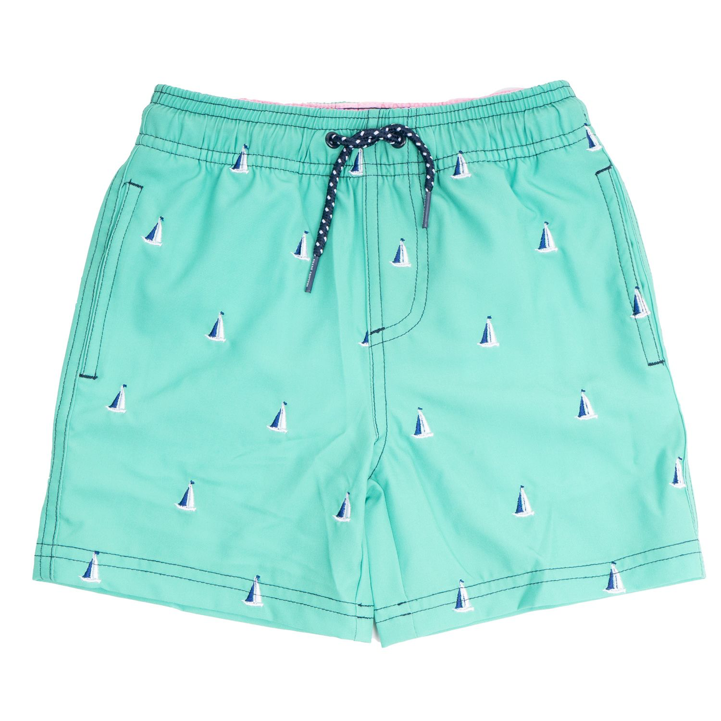 sb03b-416 Green Boats Trunks