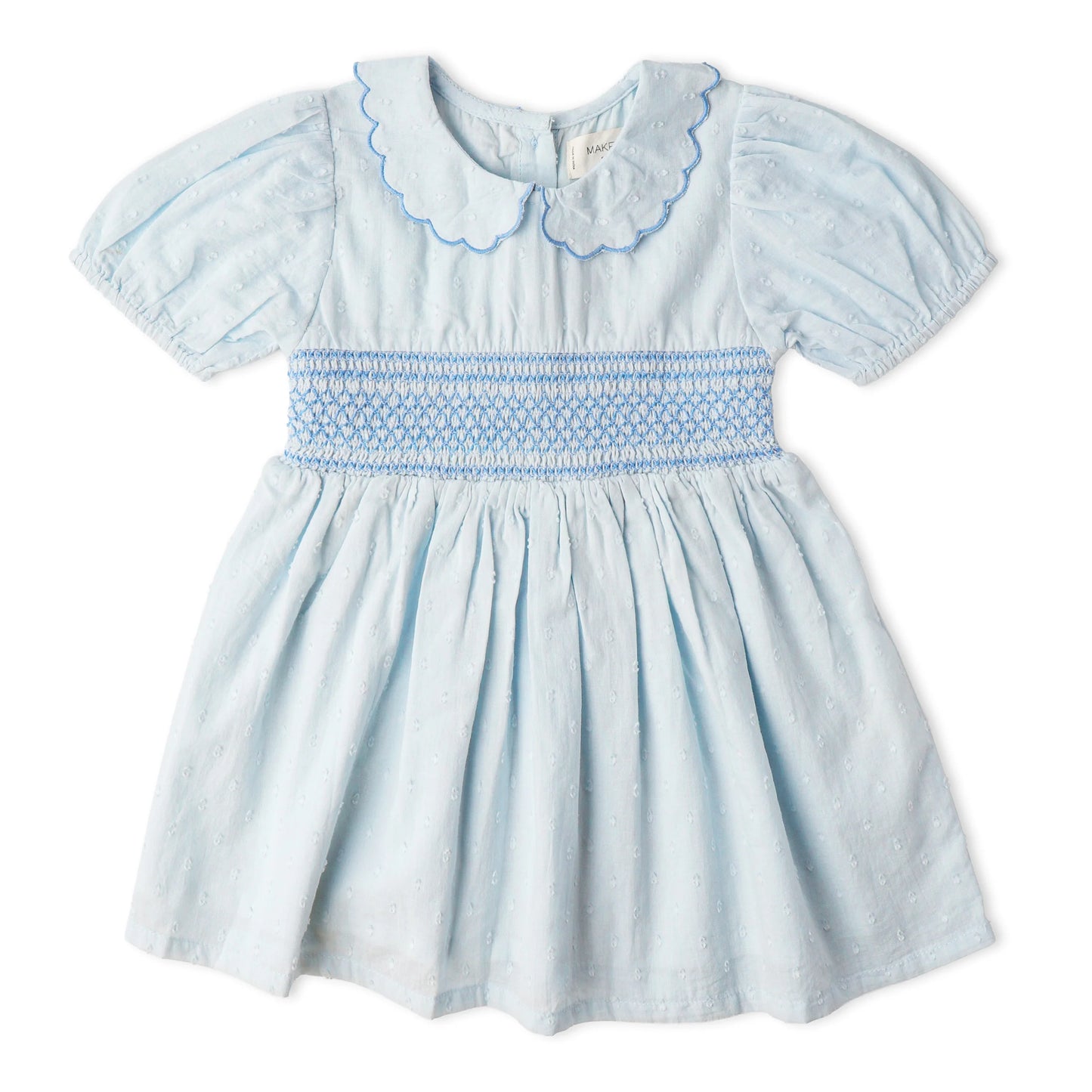 Smocked Collared Dress