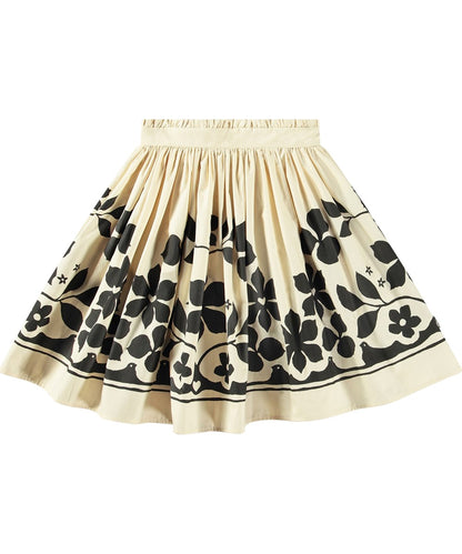 Girls Bev Skirt Beige and Black | 7-16