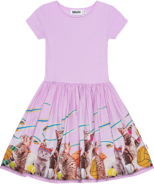 Girls Cissa Sporty Cats Dress ( 7-16 )