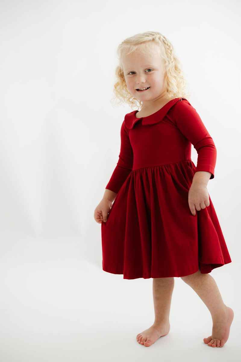 3/4 slv twirl dress