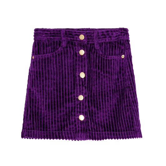 Girls Bera Skirt in Purple Corduroy | 2-6